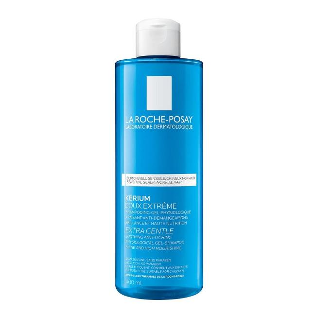 La Roche-Posay Kerium Extrem Mild Kopfhautschonendes Gel-Shampoo, 400ml