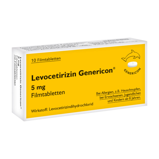Levocetirizin Genericon Filmtabletten 5 mg, 10 Stück