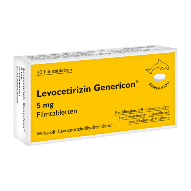 Levocetirizin Genericon Filmtabletten 5 mg, 30 Stück
