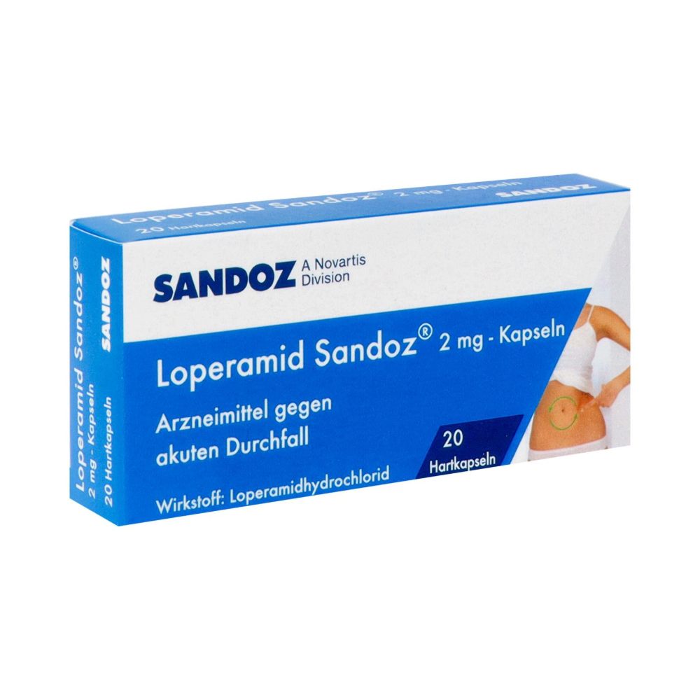 Loperamid Sandoz® Kapseln 2mg, 20 Stück