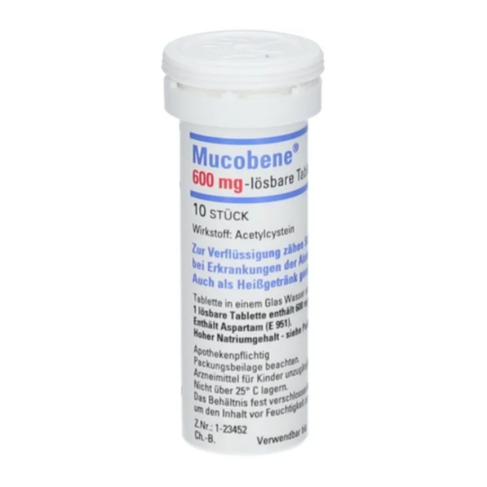 Mucobene® 600 mg-lösbare Tabletten, 10 Stück