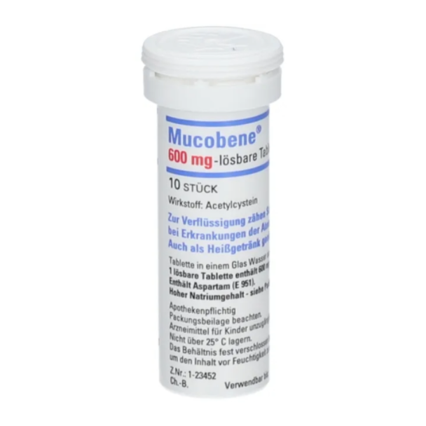 Mucobene® 600 mg-lösbare Tabletten, 10 Stück