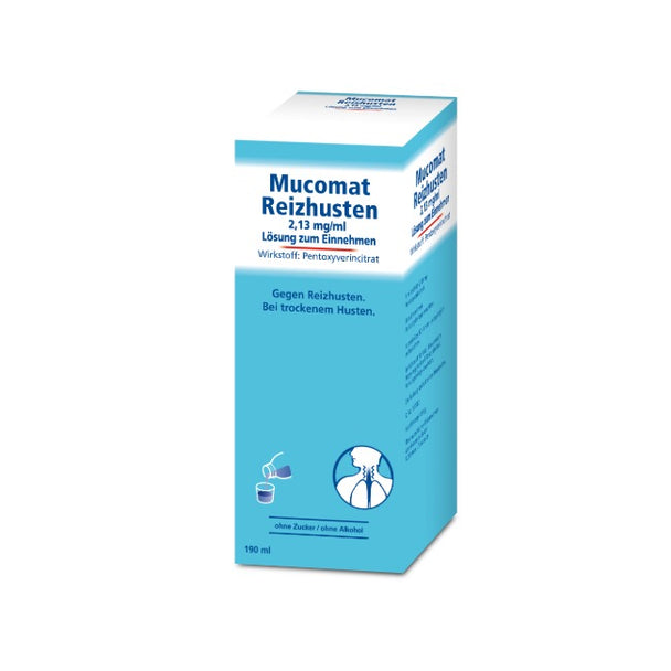 MUCOMAT Hustenstiller 2,13 mg/ml Lösung zum Einnehmen, 190ml