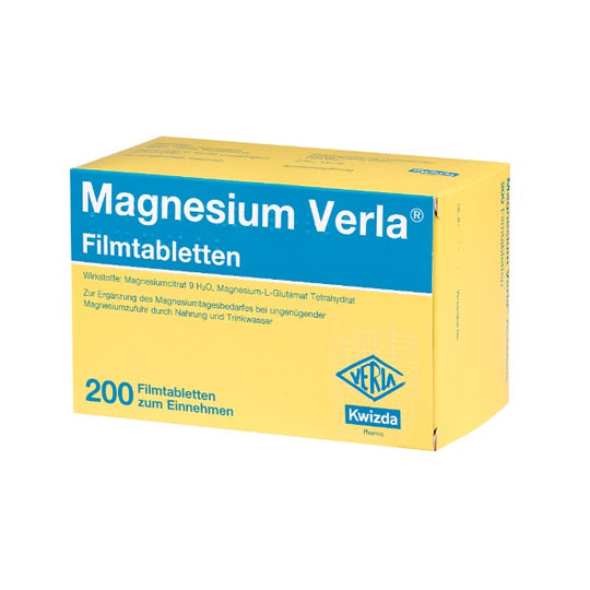 Magnesium Verla - Filmtabletten, 200 Stück