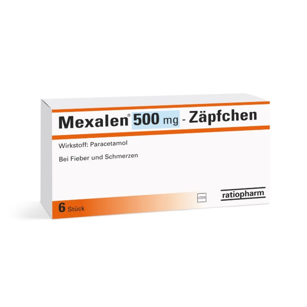 Mexalen® 500 mg-Zäpfchen, 6 Stück