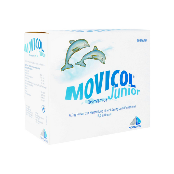 Movicol Pulver 6,9g Junior Aromafrei Beutel, 30 Stück