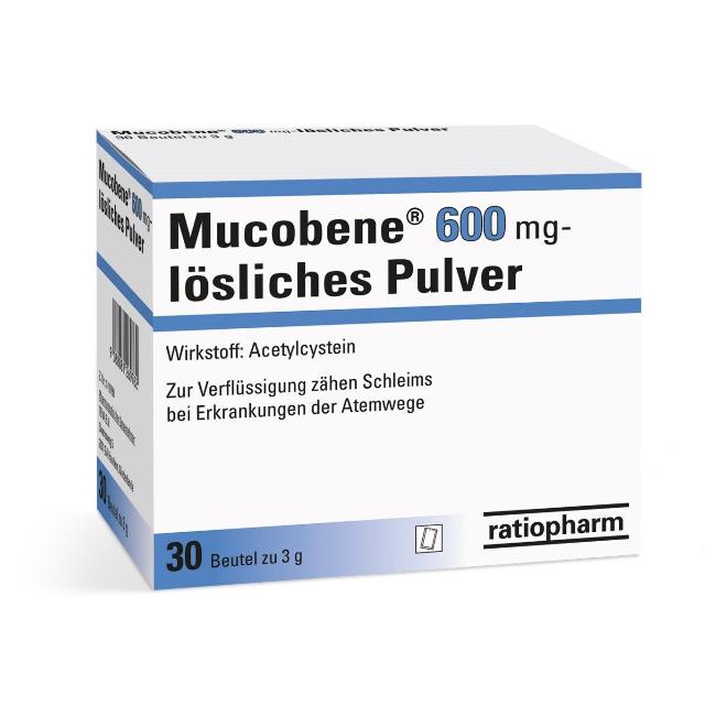 Mucobene® 600 mg lösliches Pulver, 30 Stück