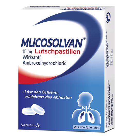 Mucosolvan® 15mg Lutschpastillen, 20 Stück
