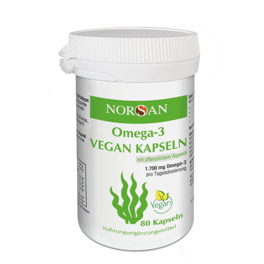 NORSAN Omega-3 Vegan Kapseln, 80 Stück
