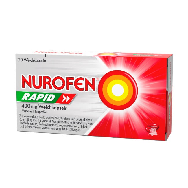 NUROFEN® Rapid Weichkapseln 400mg Ibuprofen, 20 Stück