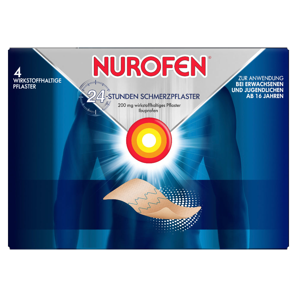Nurofen 24.Std. Schmerzpflaster 200mg, 4 Stück