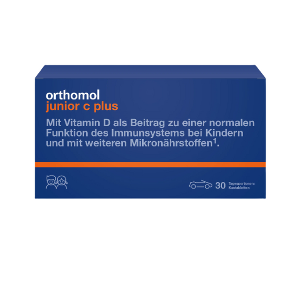 Orthomol junior C plus® Kautablette Mandarine-Orange, 30 Stück