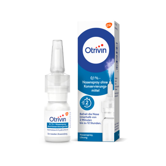 Otrivin 0,1% Nasenspray ohne Konservierungsmittel, 10ml