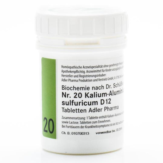 Schüßler Salz Adler Nr. 20 D12 Tabletten