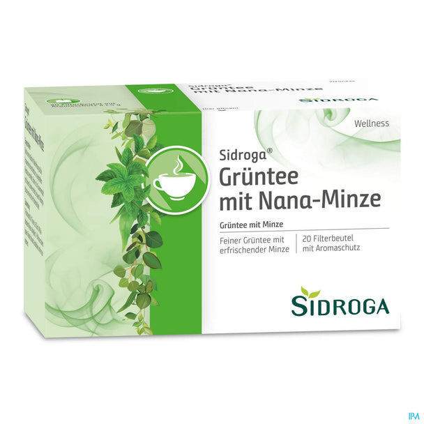 Sidroga Grüntee mit Nana-Minze, 20 Stück