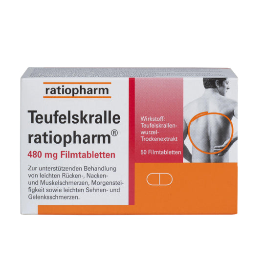 Teufelskralle ratiopharm® 480 mg Filmtabletten, 50 Stück