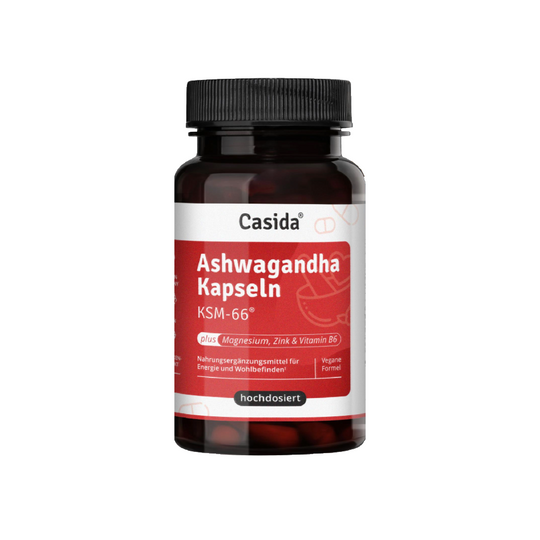 Ashwagandha Kapseln KSM-66® plus Magnesium, Zink und Vitamin B6