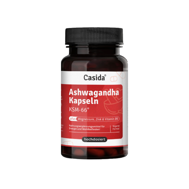 Ashwagandha Kapseln KSM-66® plus Magnesium, Zink und Vitamin B6