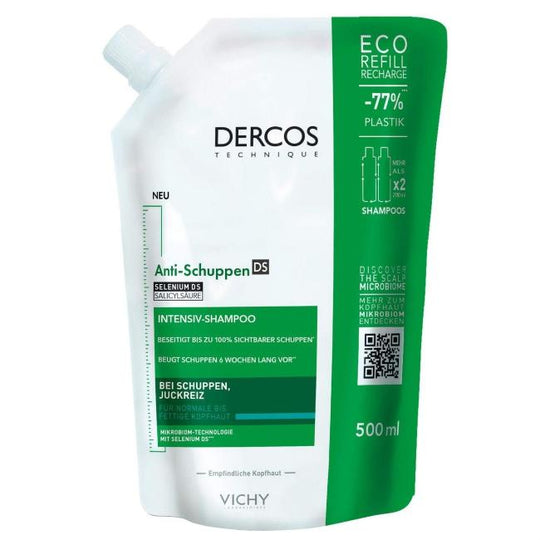 VICHY DERCOS Anti-Schuppen fettige Kopfhaut Nachfüllpack, 500ml
