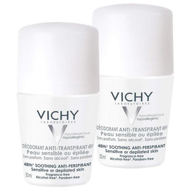 VICHY Deo Roll-on Sensitiv Anti-Transpirant 48 h, 100ml Doppelpack
