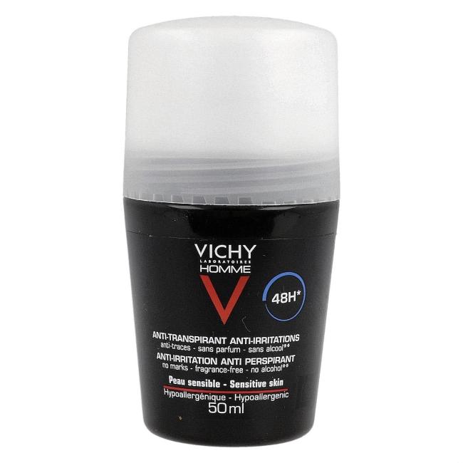 VICHY HOMME Deo Roll-on Empfindliche Haut 48h, 50ml