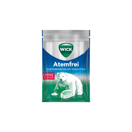 WICK Atemfrei Halsbonbons ohne Zucker, 72g