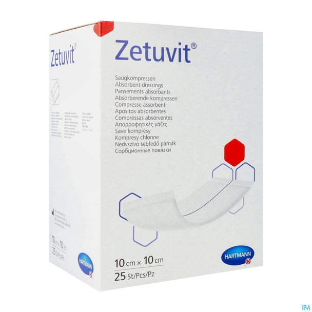  Zetuvit® Saugkompresse Steril 10 x 10cm, 25 Stück
