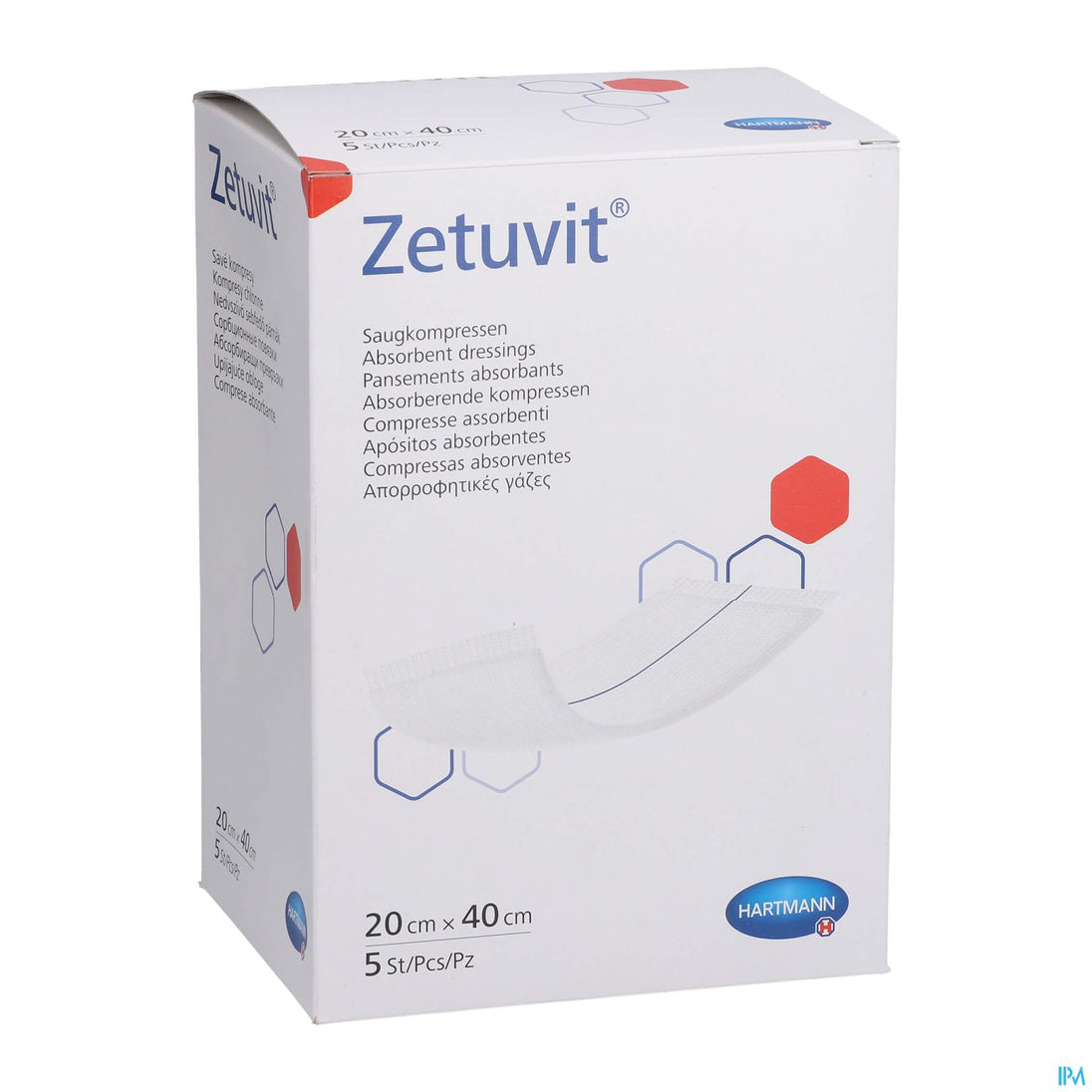 Zetuvit® Saugkompresse Steril 10 x 40cm, 25 Stück