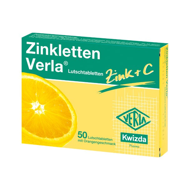 Zinkletten Verla 5 mg Orange, 50 Stück
