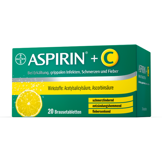 Aspirin® +C zur Behandlung von Erkältungen 20 Stück