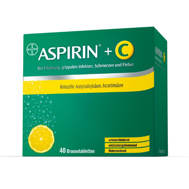 Aspirin® +C zur Behandlung von Erkältungen 40 Stück