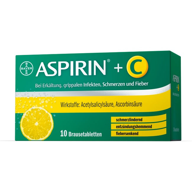 Aspirin® +C zur Behandlung von Erkältungen 10 Stück