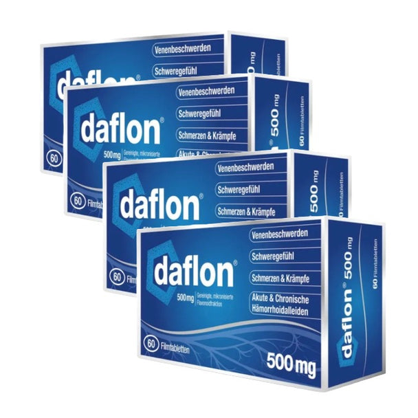 Daflon 500mg Tabletten, 240 Stück (4x 60 Stück)