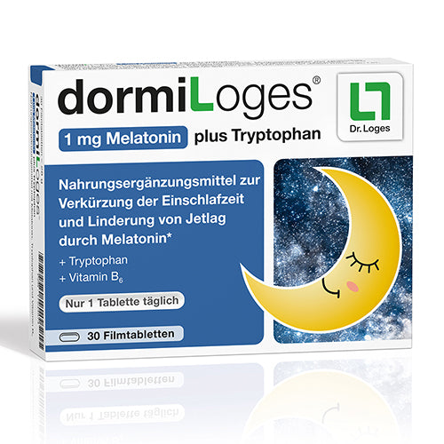 dormiLoges® Melatonin plus Tryptophan (1mg), 30 Stück