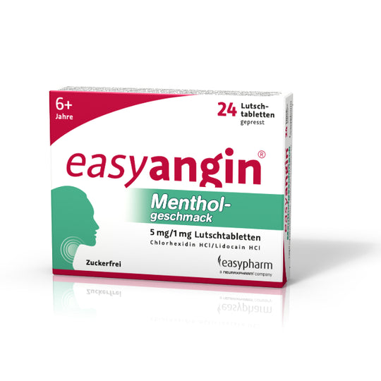 easyangin mit Mentholgeschmack 5mg/1mg Lutschtabletten