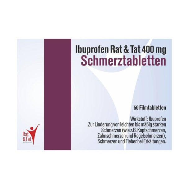 Ibuprofen Rat & Tat 400mg Schmerztabletten 50 Stück