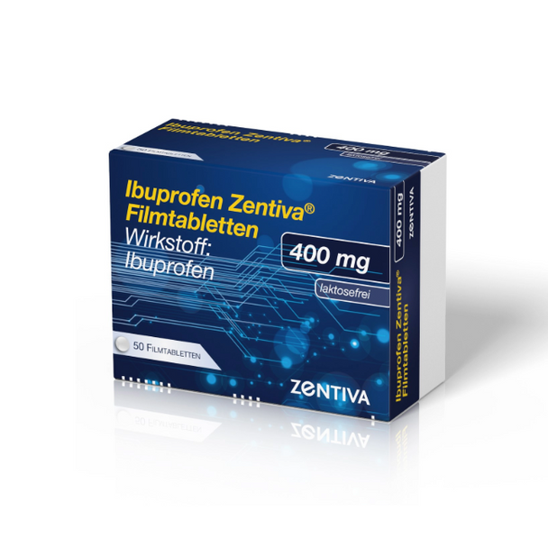 Ibuprofen Zentiva 400mg Filmtabletten 50 St