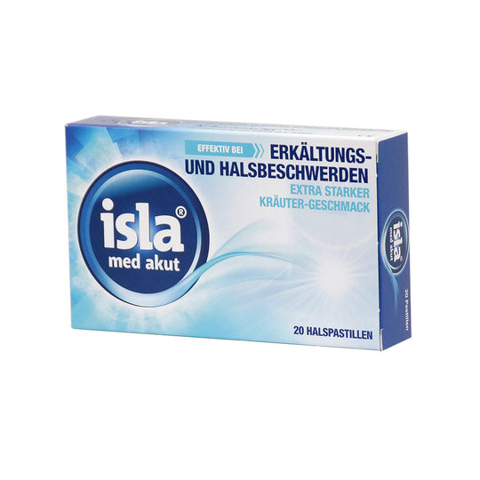isla med akut Halspastillen extra stark Kräuter, 20 Stück