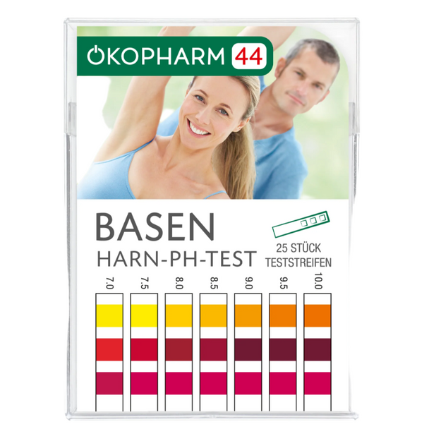 Ökopharm44® Basen Harn-pH-Test Teststreifen, 25 Stück