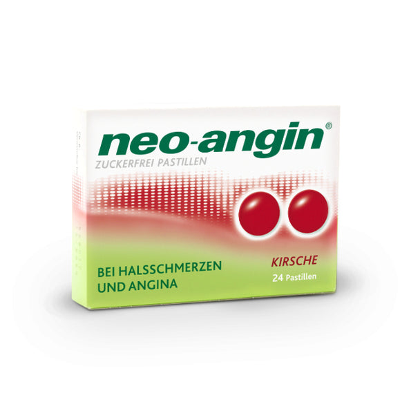neo-angin® Kirsche zuckerfrei Pastillen, 24 Stück