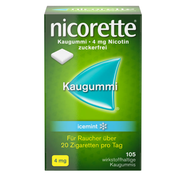 nicorette® Kaugummi icemint 4mg, 105 Stück