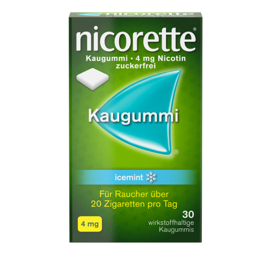 nicorette® Kaugummi icemint 4mg, 30 Stück