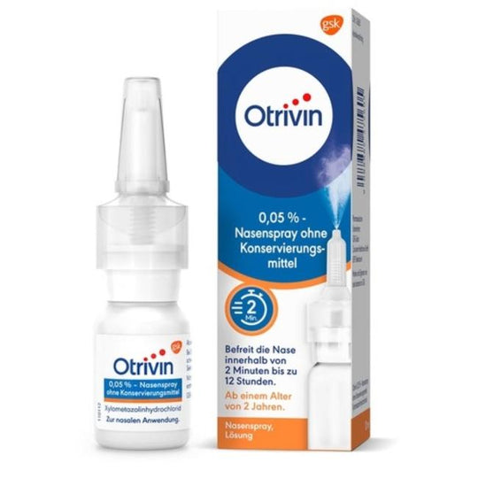 Otrivin 0,05 % Nasenspray (Dosierspray) für Kinder ab 2 Jahren, 10ml