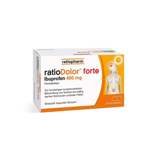 ratioDolor® forte Ibuprofen 400 mg Filmtabletten, 50 Stück