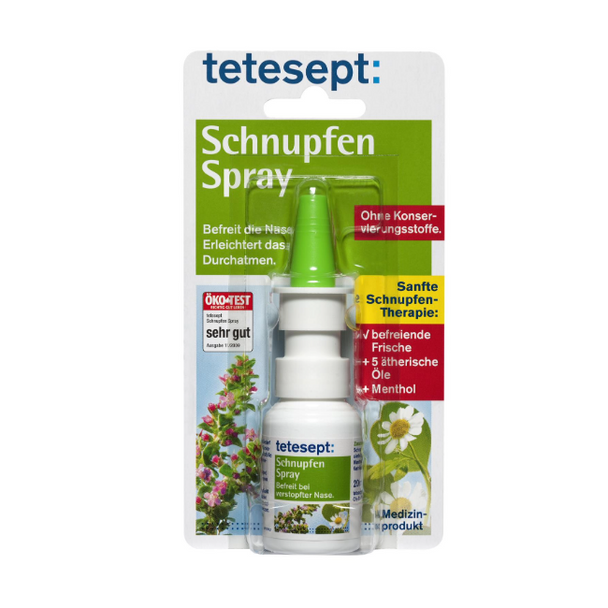 tetesept Schnupfen Spray mit ätherischen Ölen, 20ml