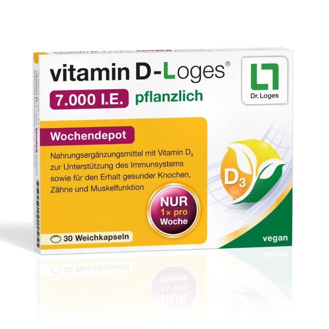 vitamin D-Loges® 7.000 I.E. pflanzlich, 30 Stück